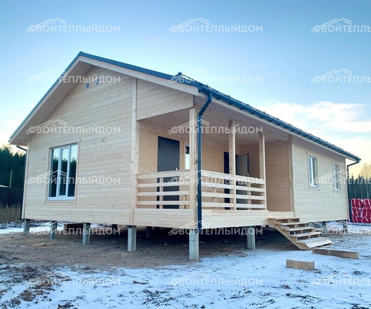 Каркасный дом 8,5х12,0м фото 8