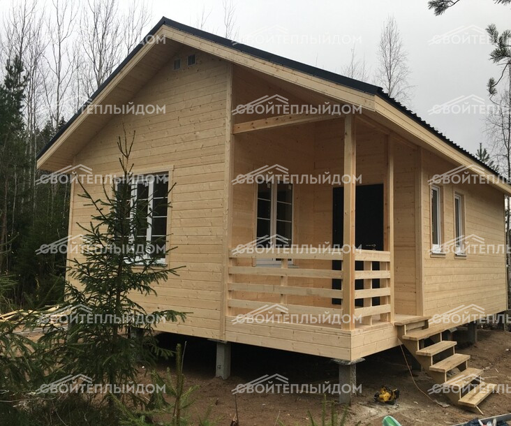 Каркасный дом 6,0х9,0м фото 6