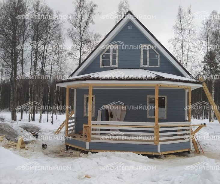 Каркасный дом 6,0х9,0м фото 12