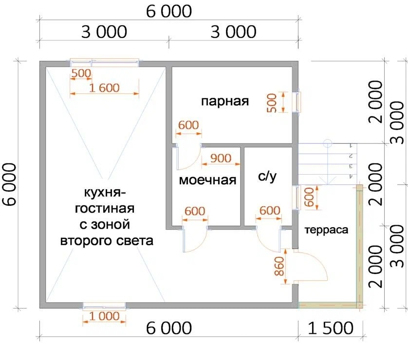 Построили баню из бруса по инд.проекту в Лехтуси парк