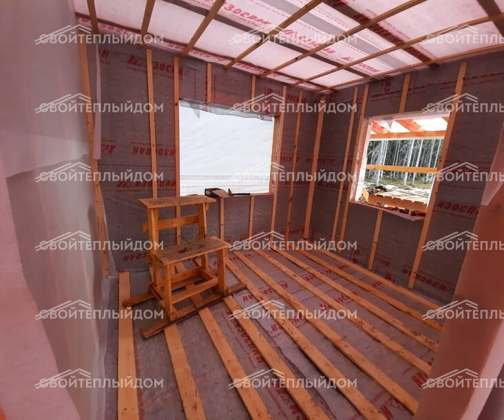 Каркасный дом 8,5х10,0м фото 19