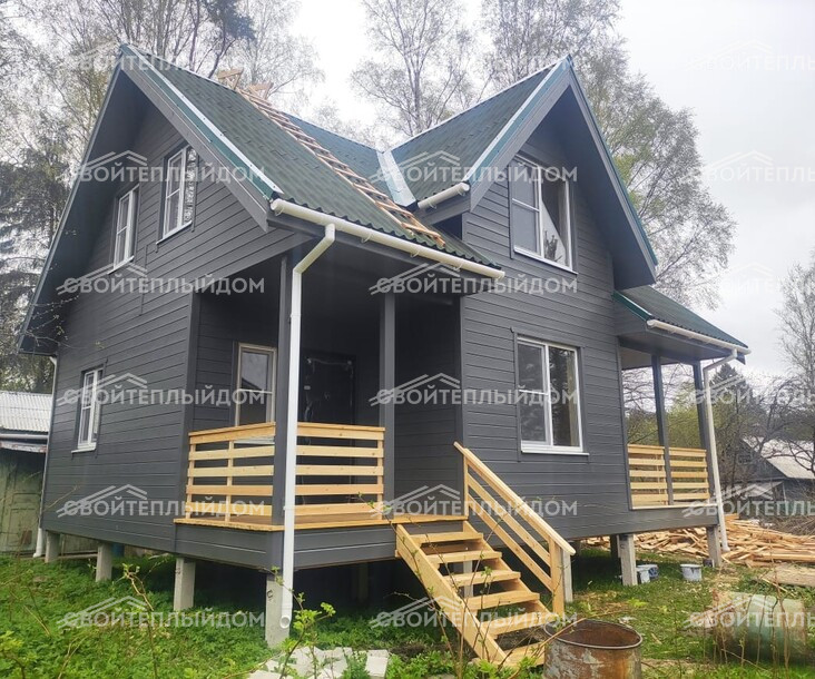 Каркасный дом 7,0х9,0м фото 1