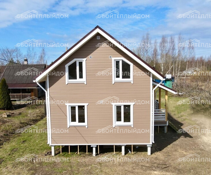Каркасный дом 6,0х9,0м фото 2