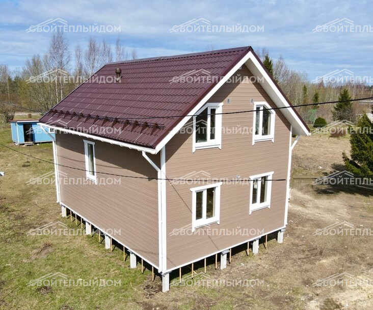 Каркасный дом 6,0х9,0м фото 3