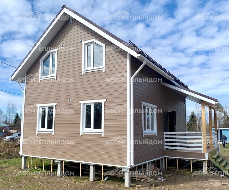 Каркасный дом 6,0х9,0м фото 6