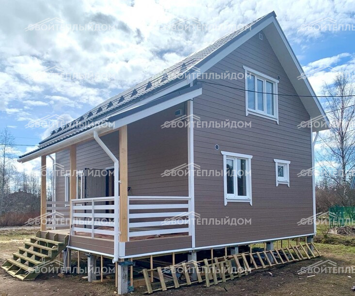 Каркасный дом 6,0х9,0м фото 8