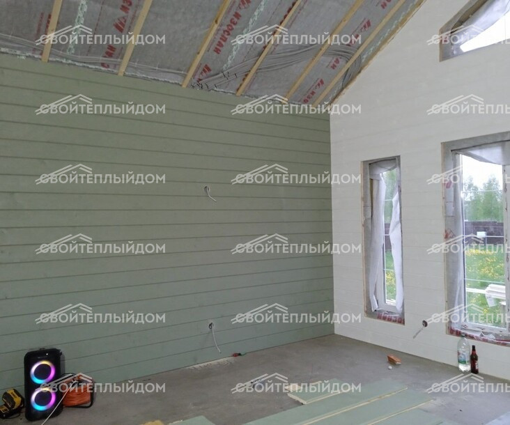 Каркасный дом 8,5х10,0м фото 19