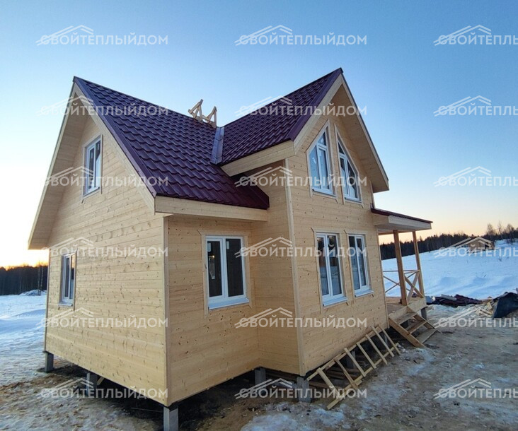 Каркасный дом 7,0х10,0м фото 2