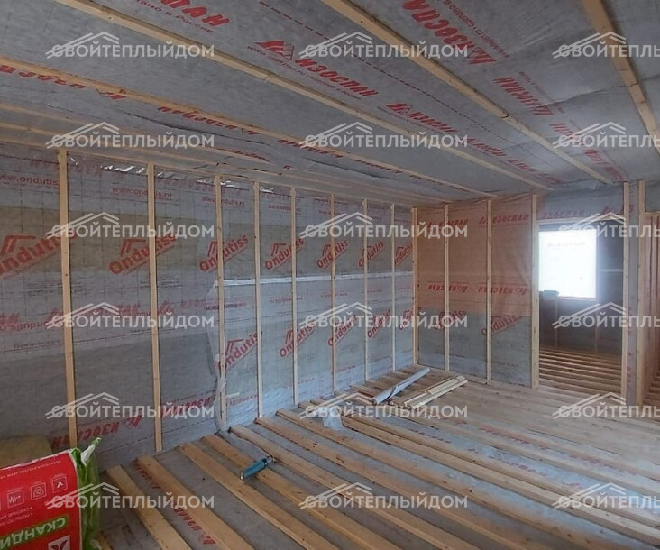Каркасный дом 6,0х9,0м фото 17