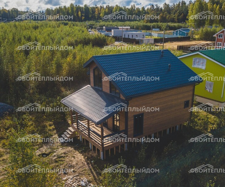 Каркасный дом 9,0х9,0м фото 6