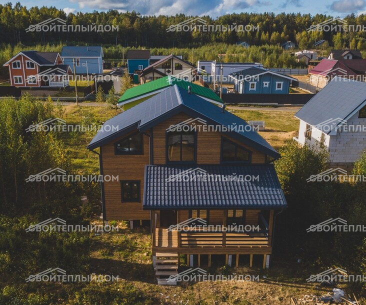 Каркасный дом 9,0х9,0м фото 3