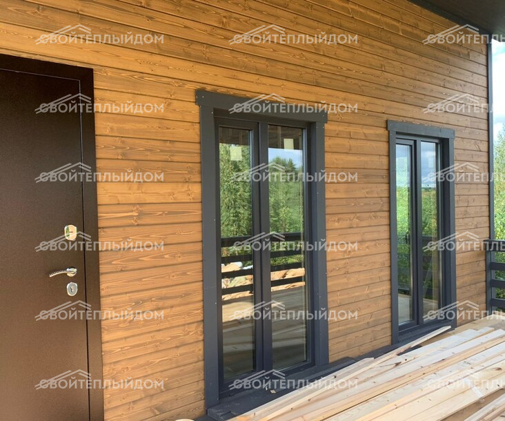 Каркасный дом 9,0х9,0м фото 18