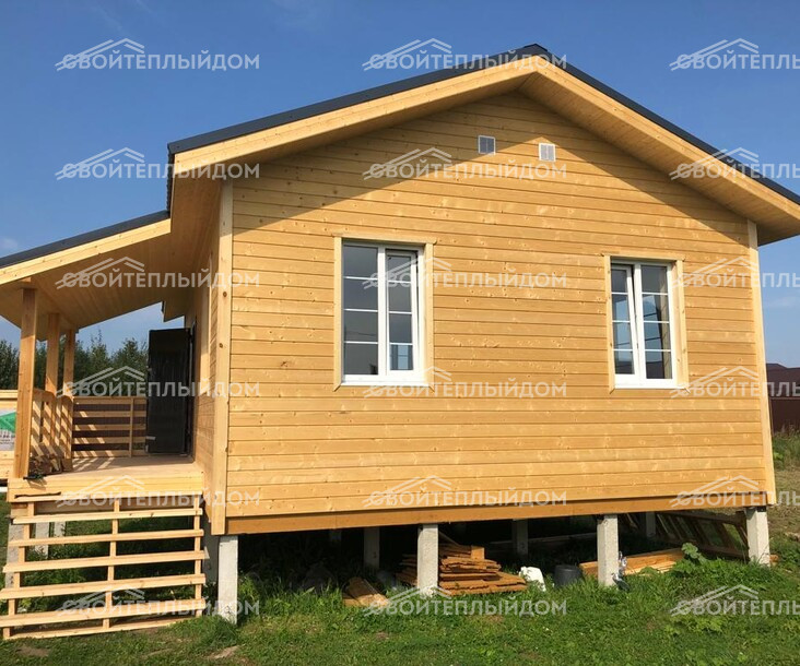 Каркасный дом 6,0х9,0м фото 2