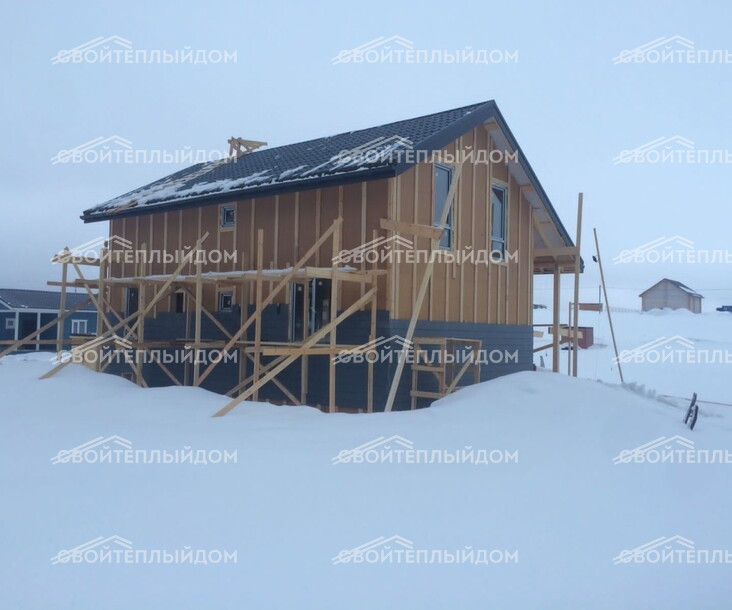 Каркасный дом 6,5х10,0м фото 31