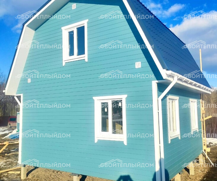 Каркасный дом 6,0х6,0м фото 2