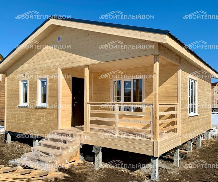 Каркасный дом 8,0х8,0м фото 4