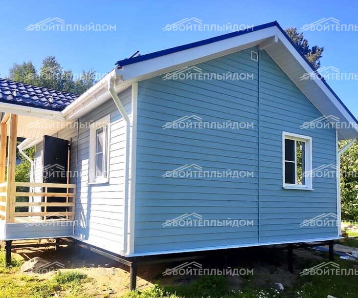 Каркасный дом 6,0х8,0м фото 4