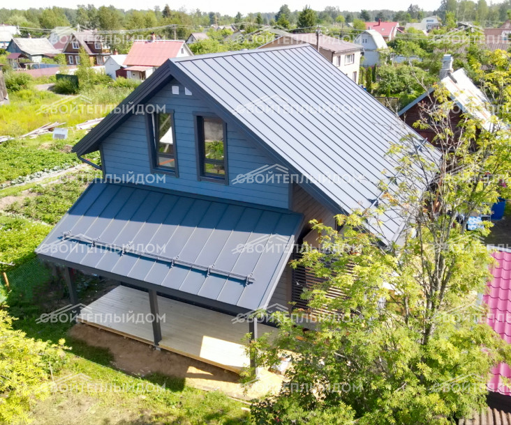 Каркасный дом 6,0х8,0м фото 3