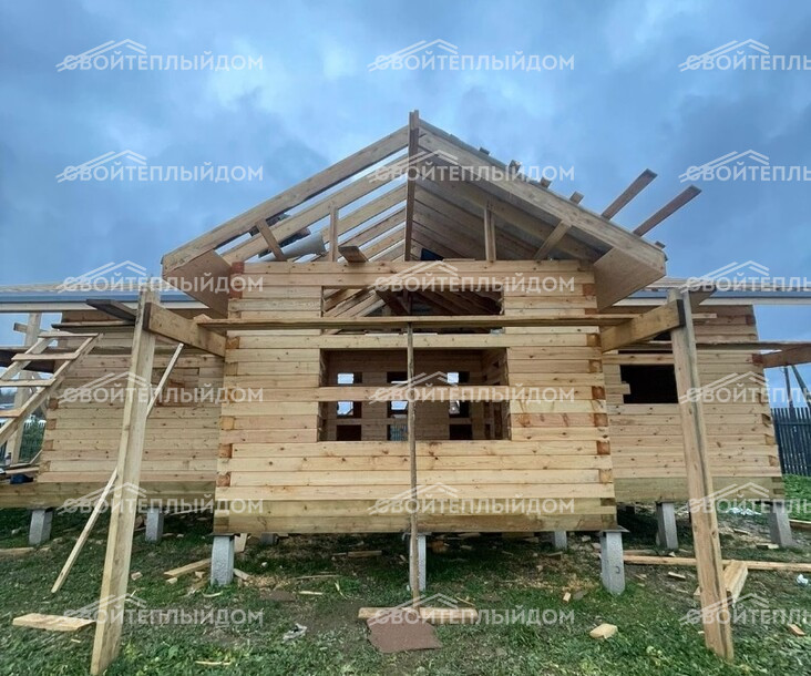 Дом из бруса 8,5х12,5м фото 19