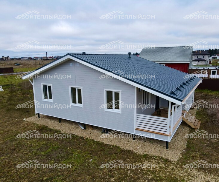 Каркасный дом 9,0х11,0м фото 1
