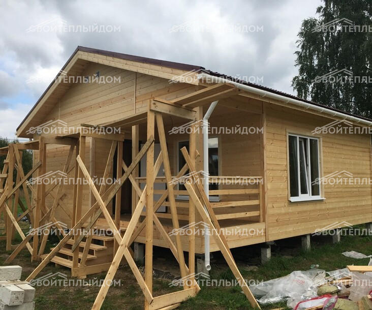 Каркасный дом 8,0х8,0м фото 19