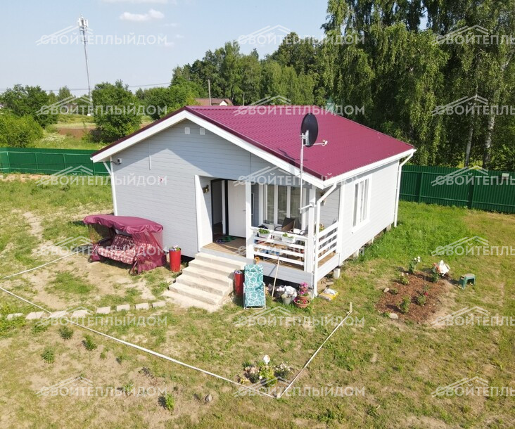 Каркасный дом 8,0х8,0м фото 2
