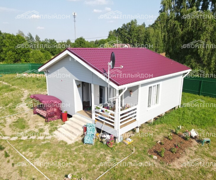 Каркасный дом 8,0х8,0м фото 1