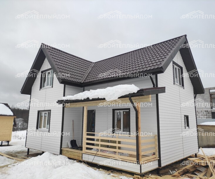 Каркасный дом 7,0х9,0м фото 5