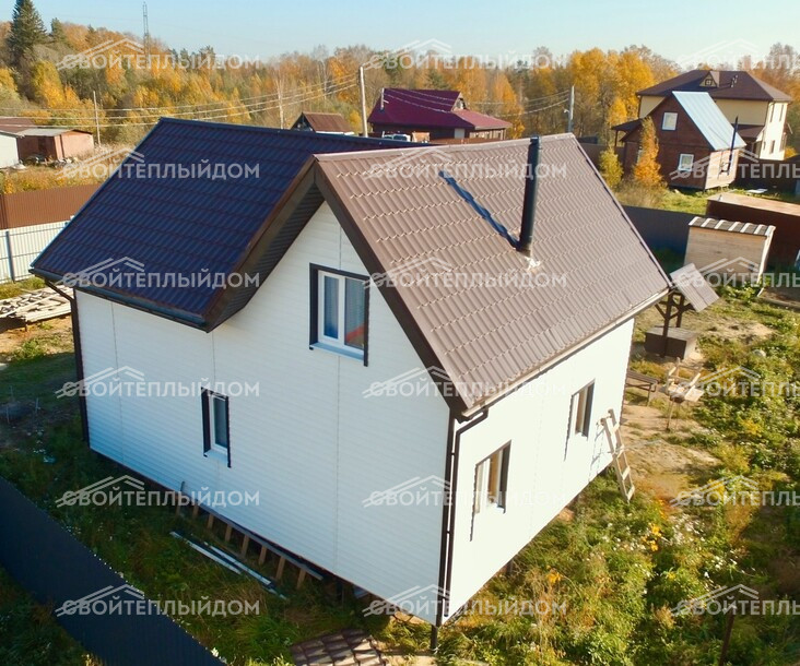 Каркасный дом 7,0х9,0м фото 3