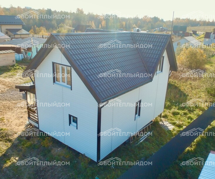 Каркасный дом 7,0х9,0м фото 4