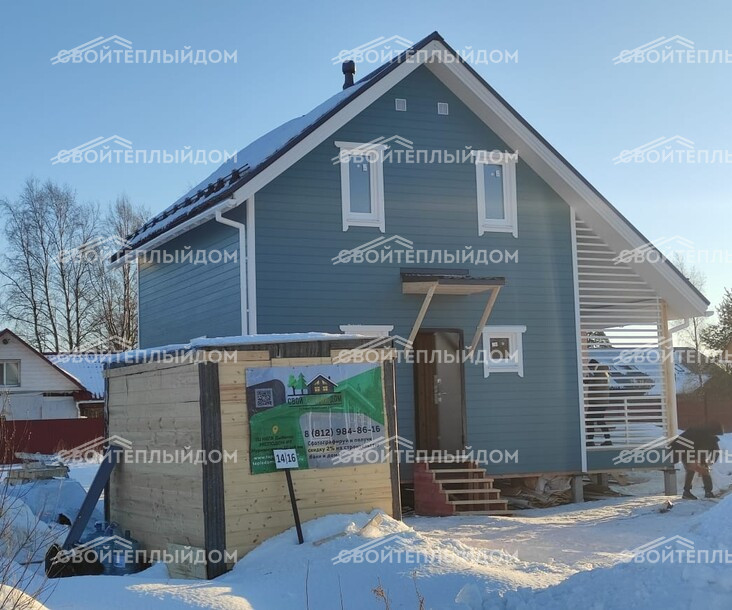 Каркасный дом 7,0х10,0м фото 8