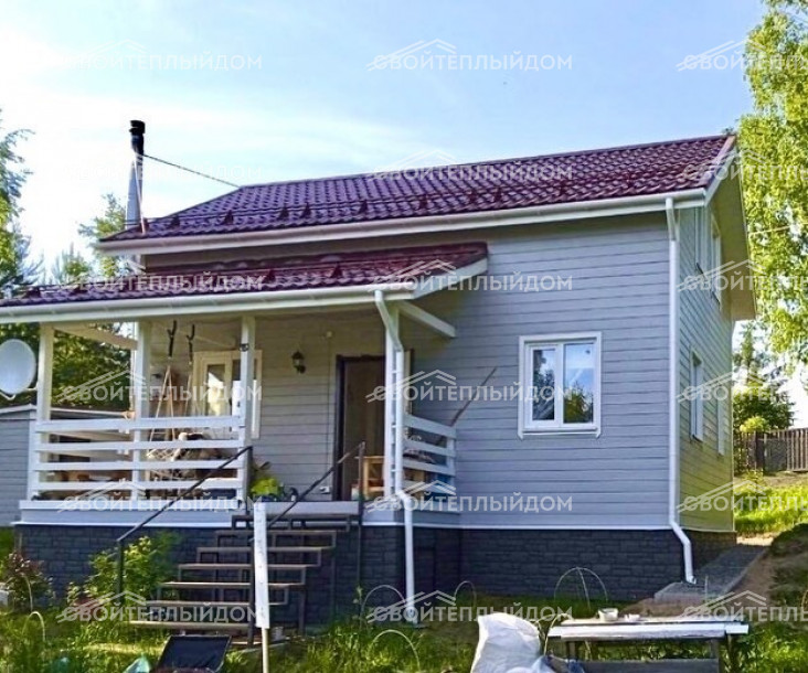 Каркасный дом 6,0х8,0м фото 6