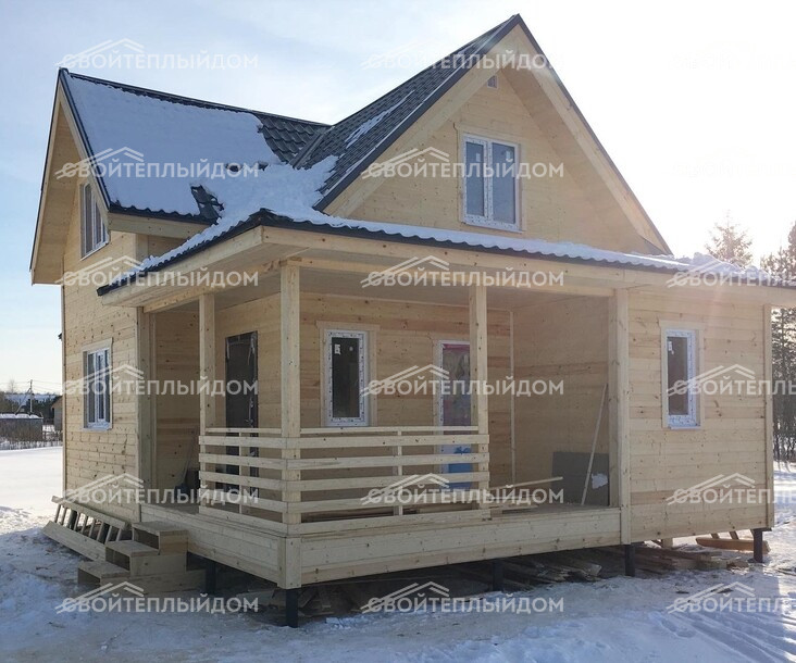 Каркасный дом 7,0х10,0м фото 2