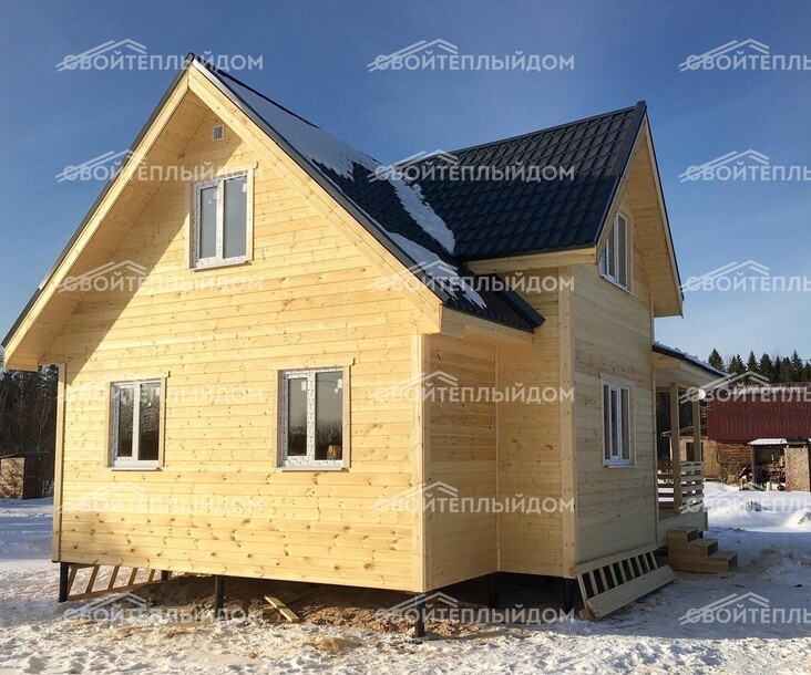 Каркасный дом 7,0х10,0м фото 6