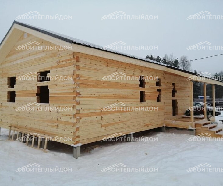 Дом из бруса 7,0х10,0 фото 2