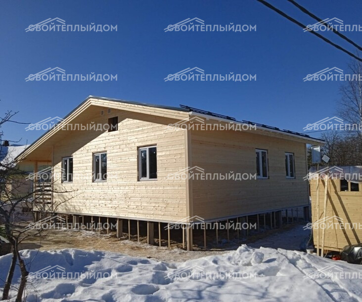 Каркасный дом 9,0х10,5м фото 3