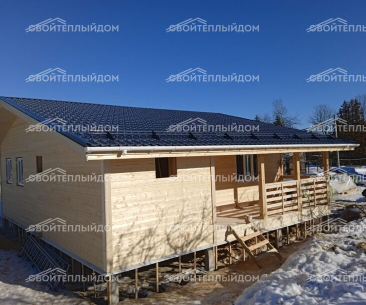 Каркасный дом 9,0х10,5м фото 17