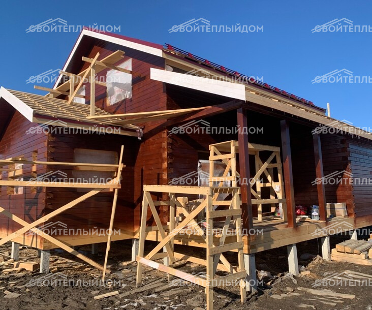 Дом из бруса 10,5х11,0м фото 25