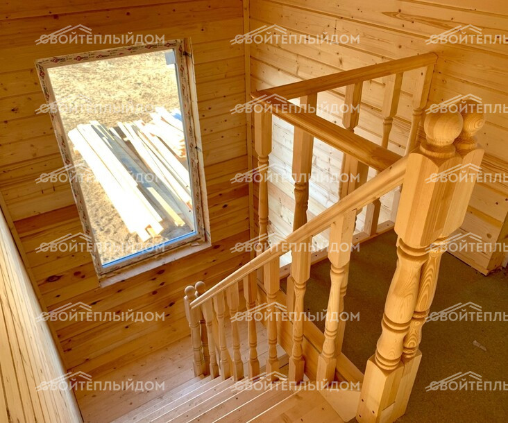 Дом из бруса 10,5х11,0м фото 17