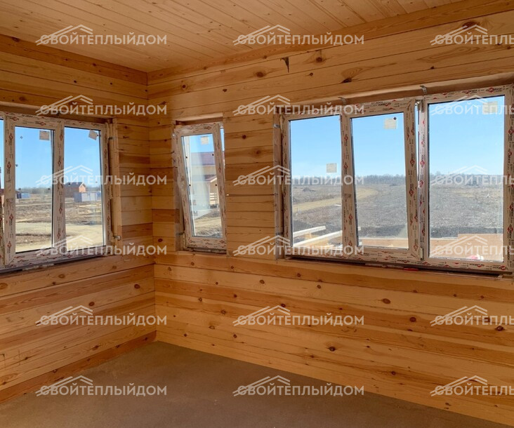 Дом из бруса 10,5х11,0м фото 19