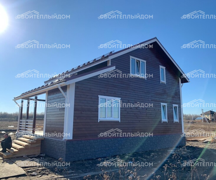 Дом из бруса 10,5х11,0м фото 11