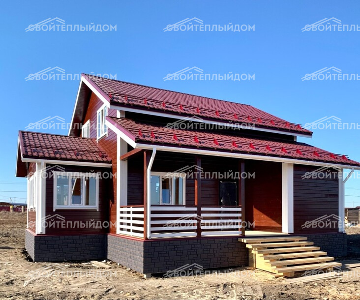 Дом из бруса 10,5х11,0м фото 9