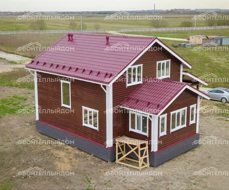 Дом из бруса 10,5х11,0м фото 2