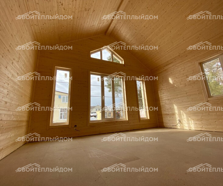 Каркасный дом 8,5х10,0м фото 11