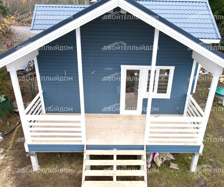 Каркасный дом 7,5х12,0м фото 6
