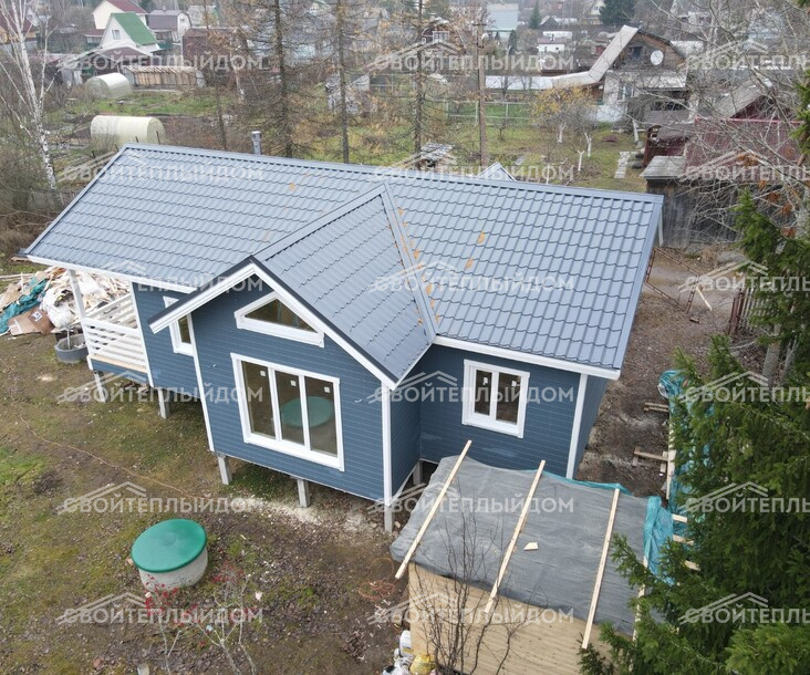 Каркасный дом 7,5х12,0м фото 4