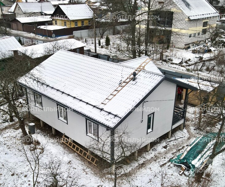 Каркасный дом 9,0х11,5м фото 4