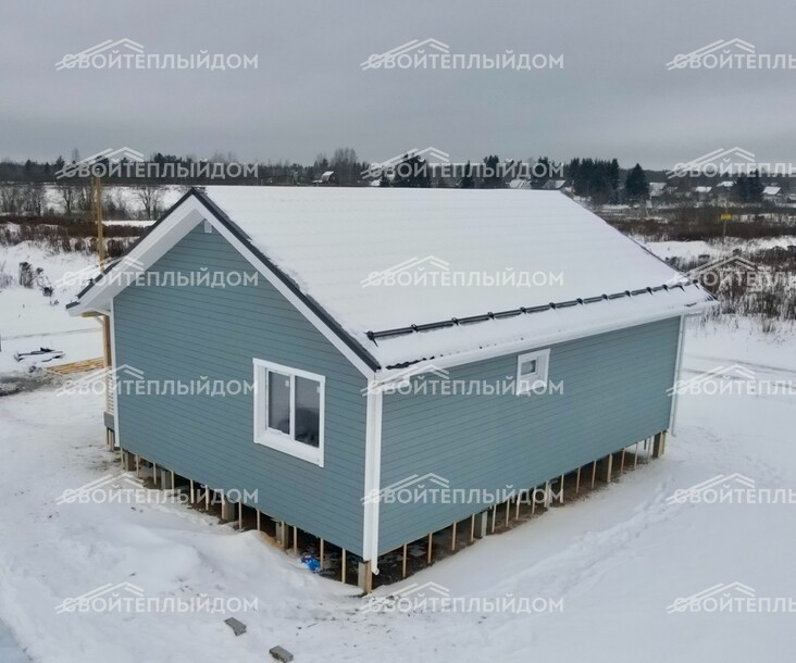 Каркасный дом 8,5х10,0м фото 6