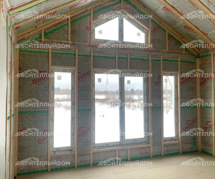 Каркасный дом 8,5х10,0м фото 14
