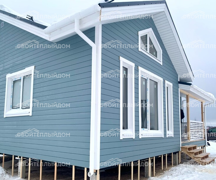 Каркасный дом 8,5х10,0м фото 11